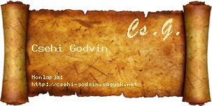 Csehi Godvin névjegykártya